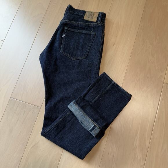 Syoaiya Selvedge Jeans 36 Blue Dark Wash Denim Straight Leg Made in Japan - Picture 10 of 10